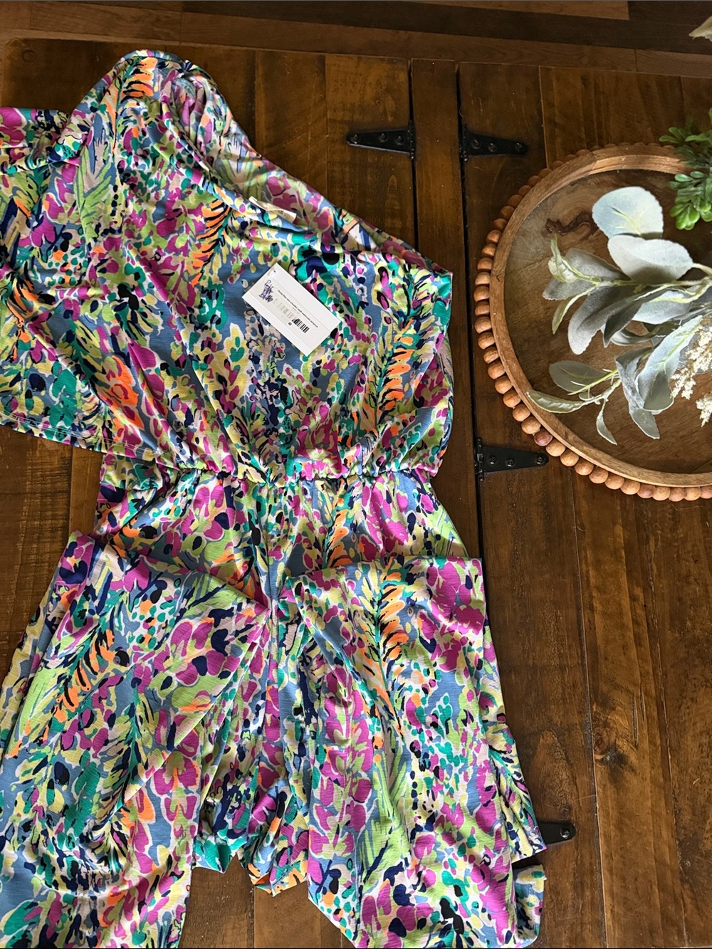 Colorful Floral ' One-Piece Romper in Multicolor